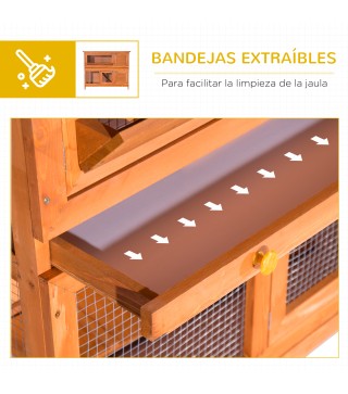Conejera de Madera Exterior