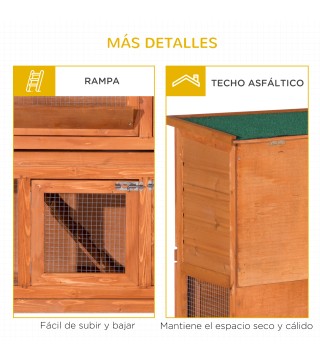 Conejera de Madera Exterior