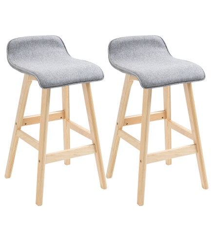 Juego de 2 Taburetes de Bar