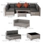 Conjunto de Muebles de Ratán Conjunto de Muebles de Ratán