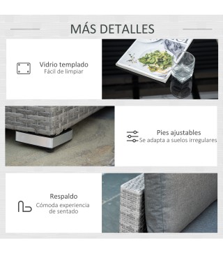 Conjunto de Muebles de Ratán