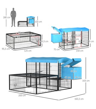 Jaula para Gallinas de Acero