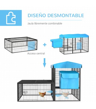 Jaula para Gallinas de Acero