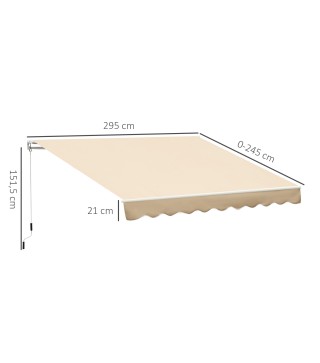 Toldo Manual Retráctil