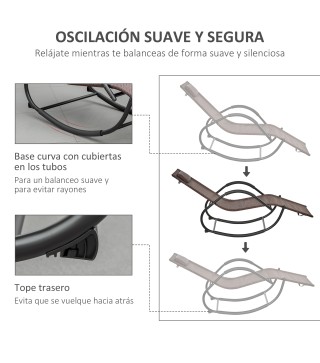 Tumbona Mecedora de Exterior