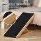 Rampa Plegable para Perros y Gatos de Madera con Altura Ajustable de 4 Niveles y Alfombra Antideslizante Escaleras de Mascotas p