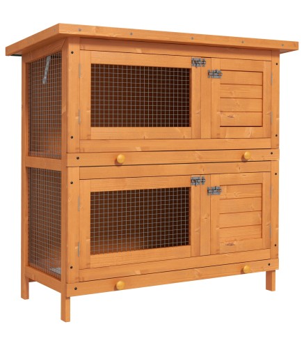 Conejera de Madera Exterior