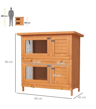 Conejera de Madera Exterior
