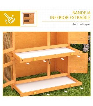 Conejera de Madera Exterior