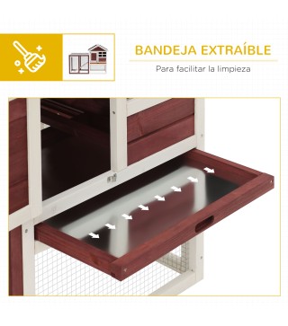 Conejera de Madera Exterior