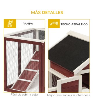 Conejera de Madera Exterior