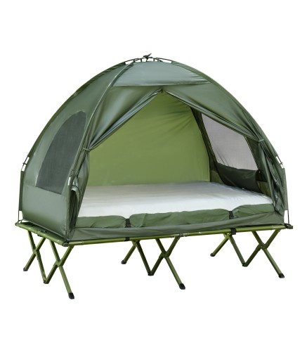 Cama Doble de Camping con Tienda