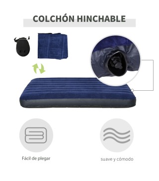 Cama Doble de Camping con Tienda