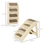 Escalón para Perros Gatos Portátil con Alfombras Antideslizantes para Cama Sofá Carga 20 kg 62x38x49,5 cm Beige Escalón para Perros Gatos Portátil con Alfombras Antideslizantes para Cama Sofá Carga 20 kg 62x38x49,5 cm Beige