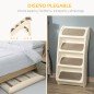 Escalón para Perros Gatos Portátil con Alfombras Antideslizantes para Cama Sofá Carga 20 kg 62x38x49,5 cm Beige Escalón para Perros Gatos Portátil con Alfombras Antideslizantes para Cama Sofá Carga 20 kg 62x38x49,5 cm Beige