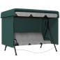 Funda Balancín Jardín, Funda Columpio Jardín Exterior, Cubierta de Columpio con Cremallera, Impermeable, 215x155x150 cm, Verde