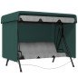Funda Balancín Jardín, Funda Columpio Jardín Exterior, Cubierta de Columpio con Cremallera, Impermeable, 215x155x150 cm, Verde Funda Balancín Jardín, Funda Columpio Jardín Exterior, Cubierta de Columpio con Cremallera, Impermeable, 215x155x150 cm, Verde