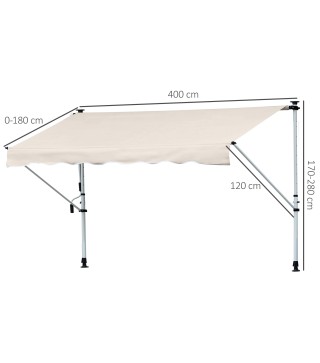 Toldo Manual Retráctil