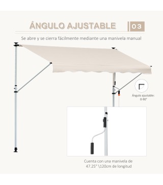 Toldo Manual Retráctil