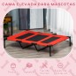 Cama Elevada para Perros Gatos Portátil Cama para Mascotas con Zona de Malla Transpirable y Tela Oxford para Interior Exterior 1
