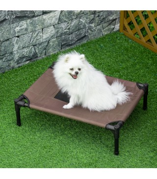 Cama Elevada para Perros Gatos Portátil Cama para Mascotas con Zona de Malla Transpirable y Tela Oxford para Interior Exterior 6