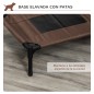 Cama Elevada para Perros Gatos Portátil Cama para Mascotas con Zona de Malla Transpirable y Tela Oxford para Interior Exterior 6