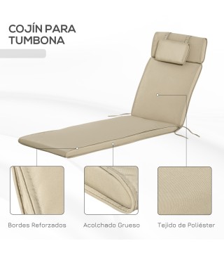 Cojín para Tumbona de Exterior