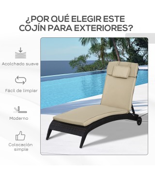 Cojín para Tumbona de Exterior