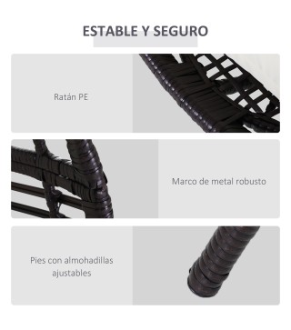 Sillón de Exterior de Ratán