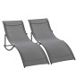 Set de 2 Tumbonas Plegables Set de 2 Tumbonas Plegables