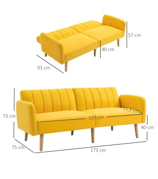 Sofá Cama de 2 Plazas