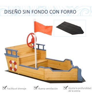 Arenero Infantil de Madera