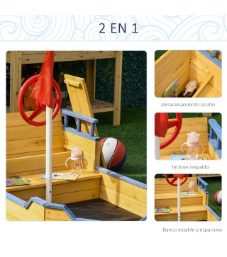 Arenero Infantil de Madera