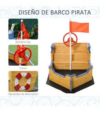 Arenero Infantil de Madera