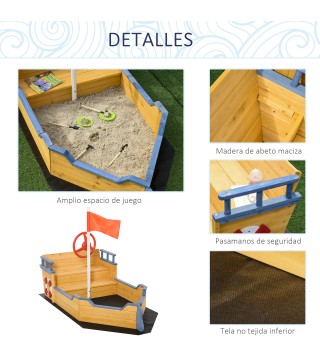 Arenero Infantil de Madera