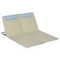 Set de 2 Esterillas de Playa Plegables 124x53x35-45 cm con Respaldo Ajustable 5 Niveles y Reposacabezas Esteras de Playa Portáti Set de 2 Esterillas de Playa Plegables 124x53x35-45 cm con Respaldo Ajustable 5 Niveles y Reposacabezas Esteras de Playa Portáti