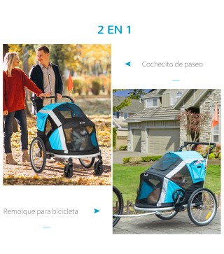 Remolque de Bicicleta para Perros