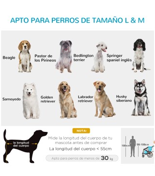 Remolque de Bicicleta para Perros