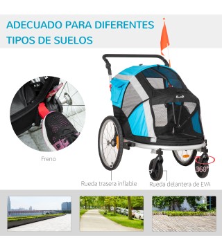 Remolque de Bicicleta para Perros
