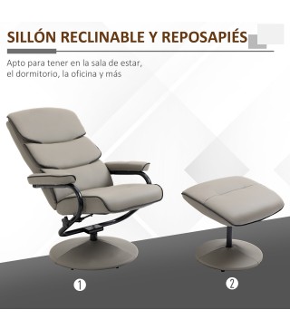 Sillón Reclinable Otomano