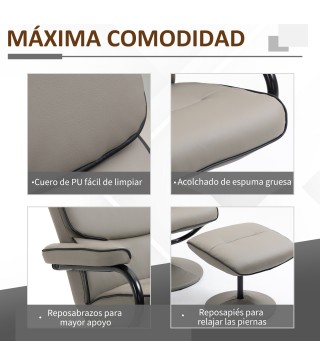 Sillón Reclinable Otomano