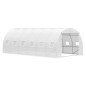 Invernadero de Túnel 6x3x2 m Invernadero de Jardín con Puerta Enrollable 12 Ventanas Cubierta de PE 140 g/m² y Metal Galvanizado Invernadero de Túnel 6x3x2 m Invernadero de Jardín con Puerta Enrollable 12 Ventanas Cubierta de PE 140 g/m² y Metal Galvanizado