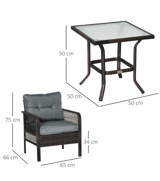 Conjunto de Muebles de Ratán