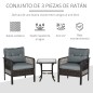 Conjunto de Muebles de Ratán