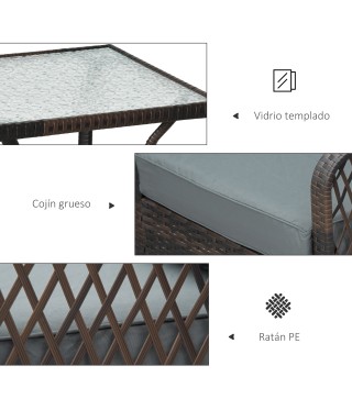 Conjunto de Muebles de Ratán