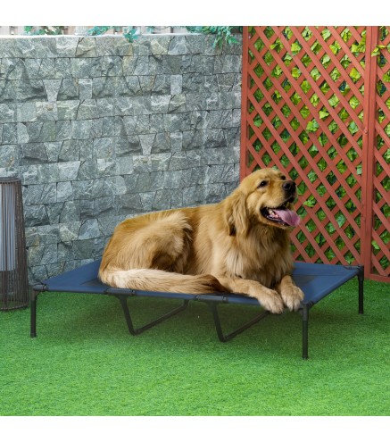 Cama Elevada para Perros Gatos Portátil Cama para Mascotas con Zona de Malla Transpirable y Tela Oxford para Interior Exterior 1