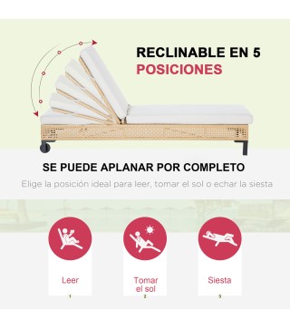 Tumbona de Ratán