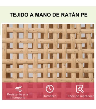 Tumbona de Ratán