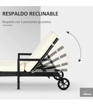 Tumbona de Ratán