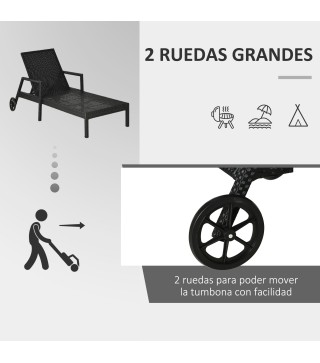 Tumbona de Ratán